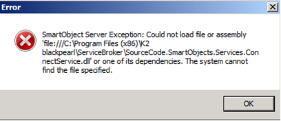 SmartObject Server Exception